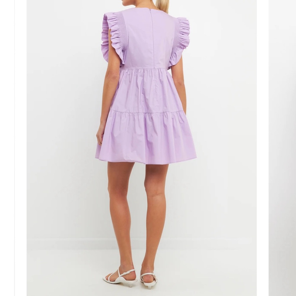English Factory Ruffled Babydoll Mini Dress - Picture 3 of 11